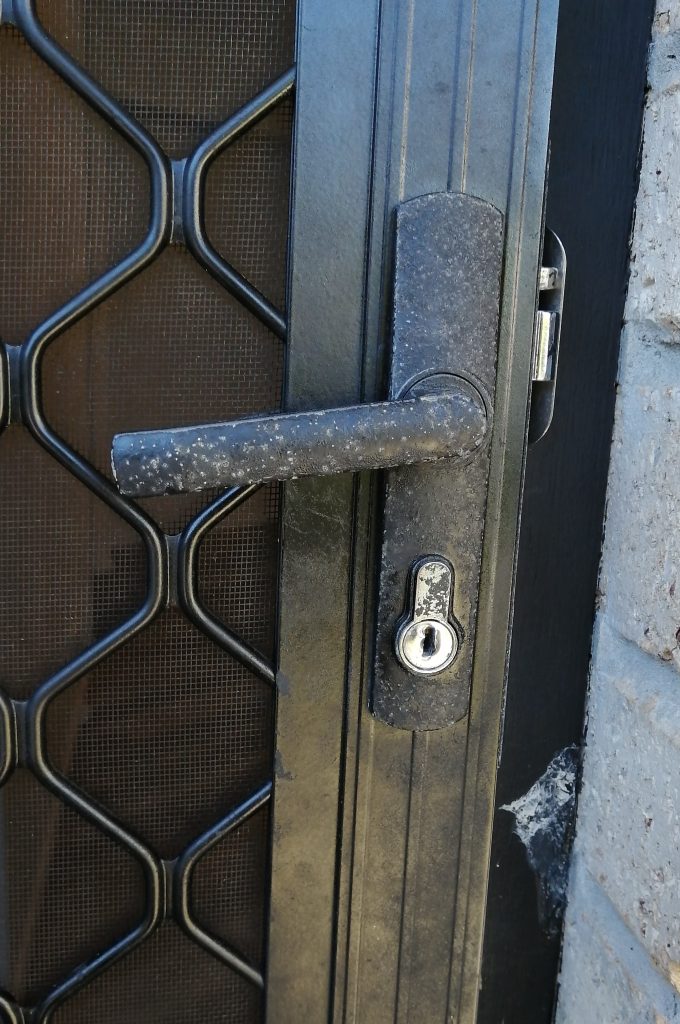 security door locks need replacing
