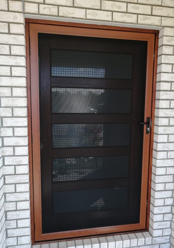 stainless steel mesh entry door
