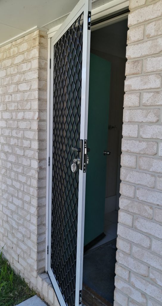 How to clean security doors and hinges.