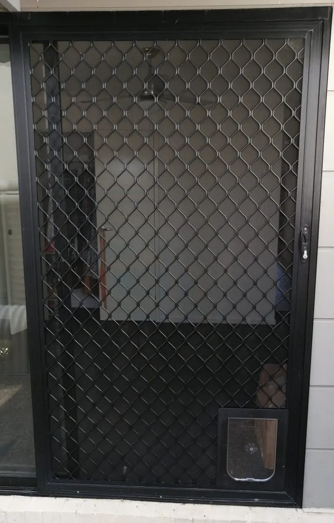 Sliding Security Screen with Petaway Door